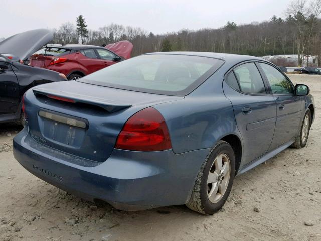 2G2WP552961130177 - 2006 PONTIAC GRAND PRIX BLUE photo 4