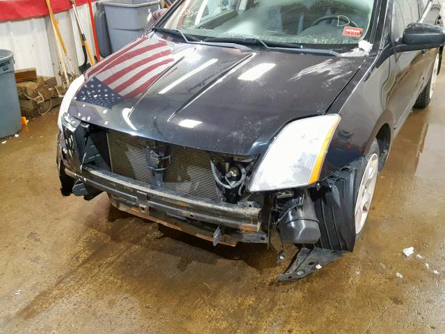 3N1AB61E38L625702 - 2008 NISSAN SENTRA 2.0 BLACK photo 9