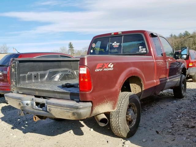 1FTSX31P44EC55440 - 2004 FORD F350 SRW S 红色 照片 4