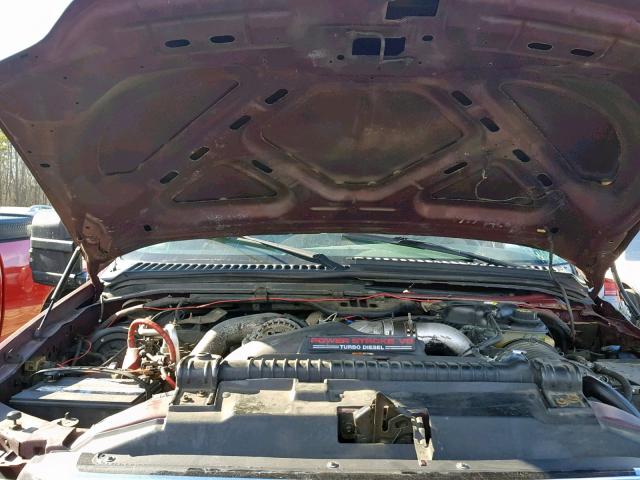 1FTSX31P44EC55440 - 2004 FORD F350 SRW S 红色 照片 7