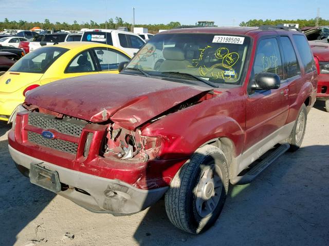 1FMYU60E43UB05459 - 2003 FORD EXPLORER S BURGUNDY photo 2