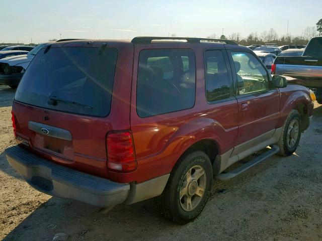 1FMYU60E43UB05459 - 2003 FORD EXPLORER S BURGUNDY photo 4