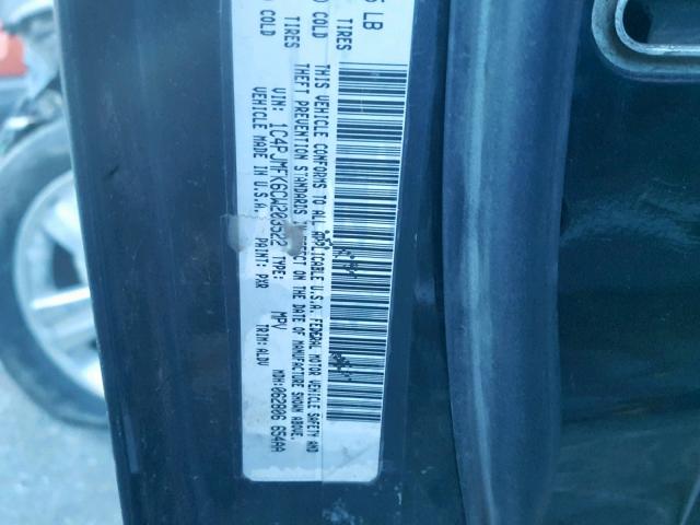 1C4PJMFK6CW203522 - 2012 JEEP LIBERTY JE შავი ფოტო 10