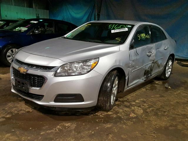 1G11C5SL1EF124601 - 2014 CHEVROLET MALIBU 1LT ვერცხლისფერი ფოტო 2
