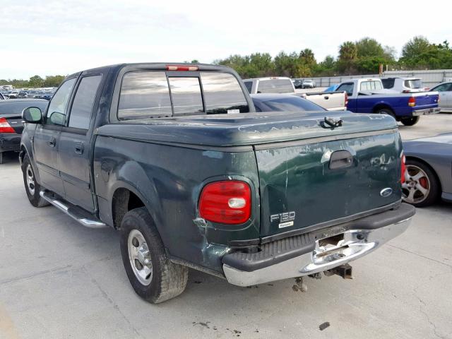 1FTRW07672KA67685 - 2002 FORD F150 SUPER GREEN photo 3