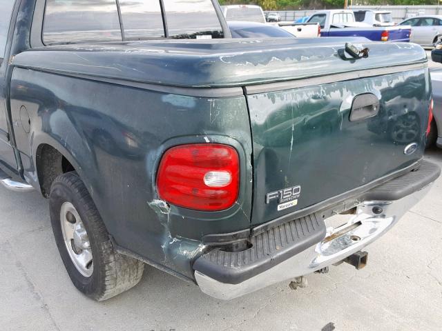 1FTRW07672KA67685 - 2002 FORD F150 SUPER GREEN photo 9