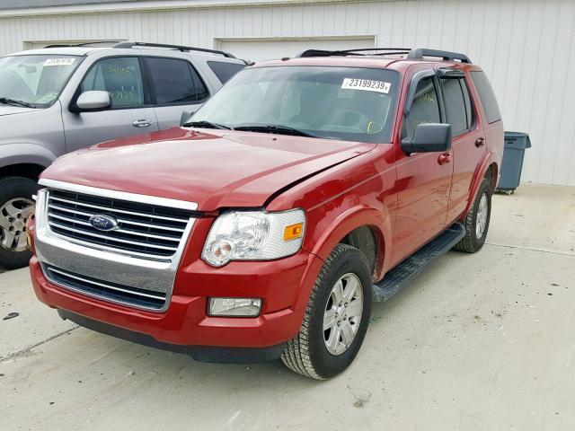 1FMEU7DE1AUA98356 - 2010 FORD EXPLORER X წითელი ფოტო 2