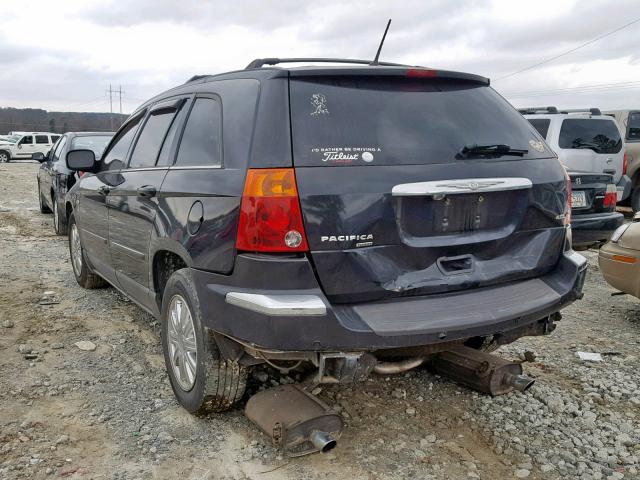 2A8GM68X87R179601 - 2007 CHRYSLER PACIFICA T BLACK photo 3