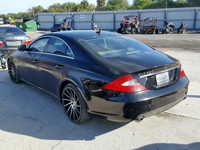 WDDDJ72X57A100803 - 2007 MERCEDES-BENZ CLS 550 BLACK photo 3