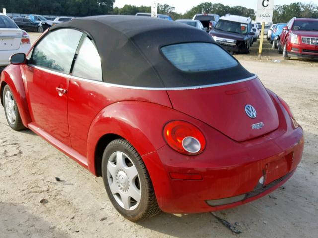 3VWRF31Y96M311683 - 2006 VOLKSWAGEN NEW BEETLE 红色 照片 3