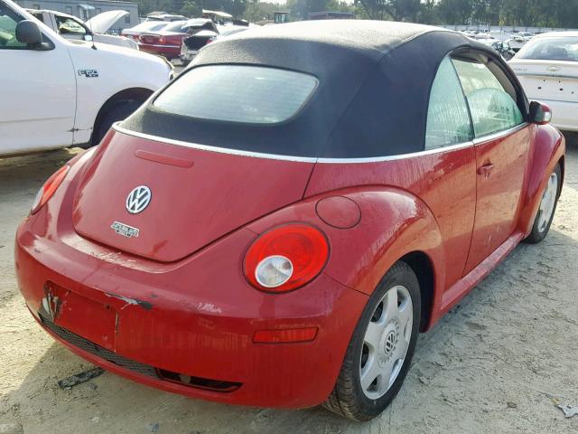 3VWRF31Y96M311683 - 2006 VOLKSWAGEN NEW BEETLE 红色 照片 4