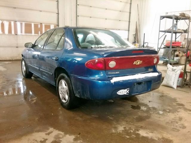 1G1JC52F357191026 - 2005 CHEVROLET CAVALIER BLUE photo 3