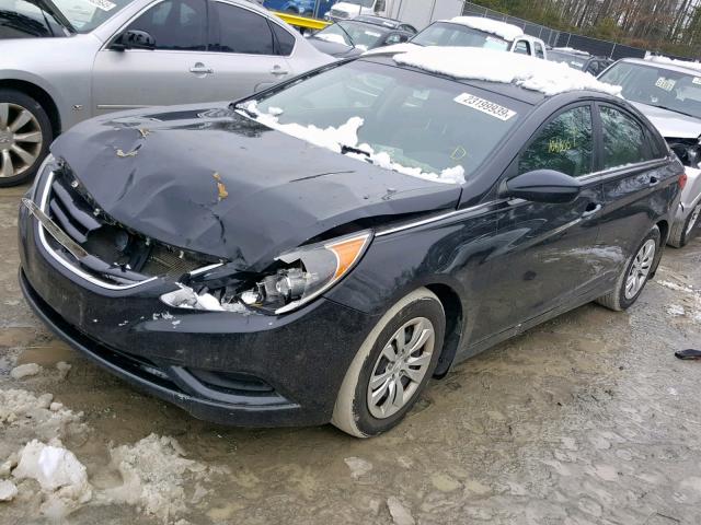 5NPEB4AC1BH300457 - 2011 HYUNDAI SONATA GLS BLACK photo 2