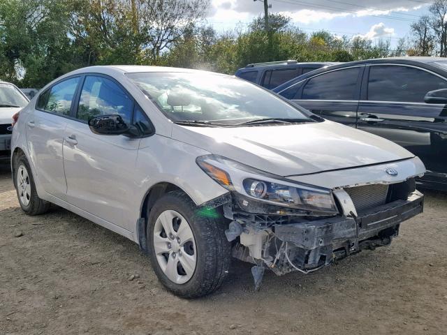 3KPFK4A73JE240160 - 2018 KIA FORTE LX SILVER photo 1