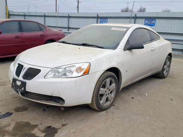 1G2ZH18N874140651 - 2007 PONTIAC G6 GT WHITE photo 2