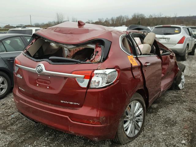 LRBFXASA3HD111999 - 2017 BUICK ENVISION P RED photo 4