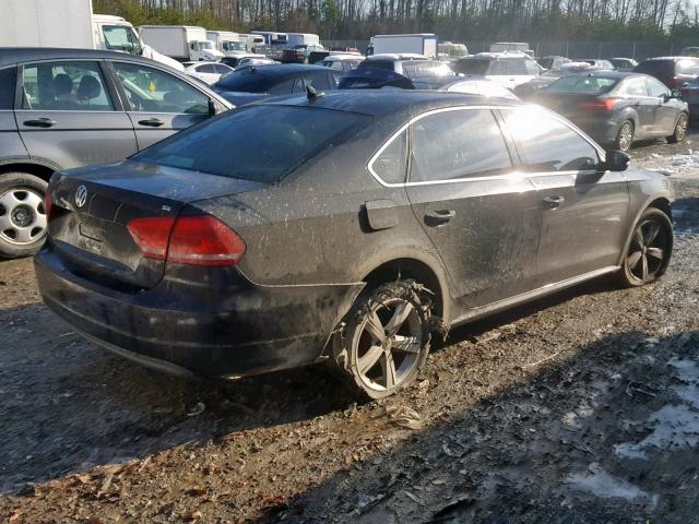 1VWBH7A32DC118748 - 2013 VOLKSWAGEN PASSAT SE BLACK photo 4