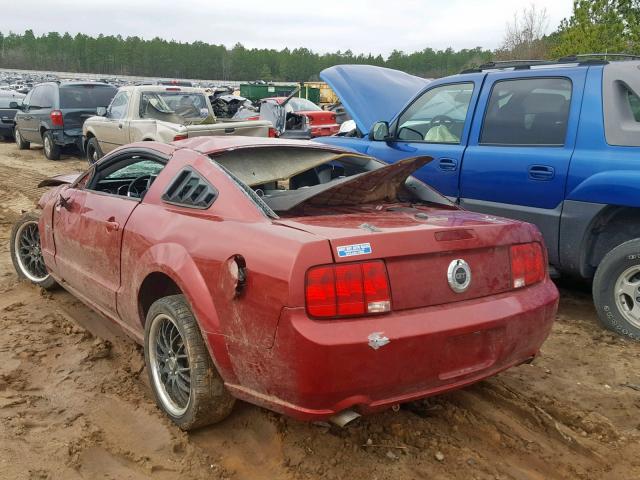 1ZVFT82H075199063 - 2007 FORD MUSTANG GT BURGUNDY photo 3