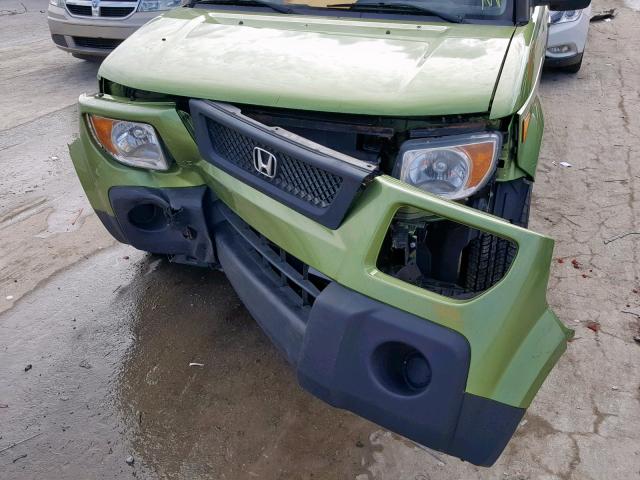 5J6YH28776L017047 - 2006 HONDA ELEMENT EX GREEN photo 9