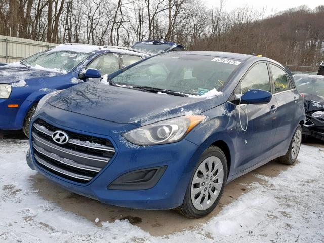 KMHD35LHXGU266874 - 2016 HYUNDAI ELANTRA GT BLUE photo 2