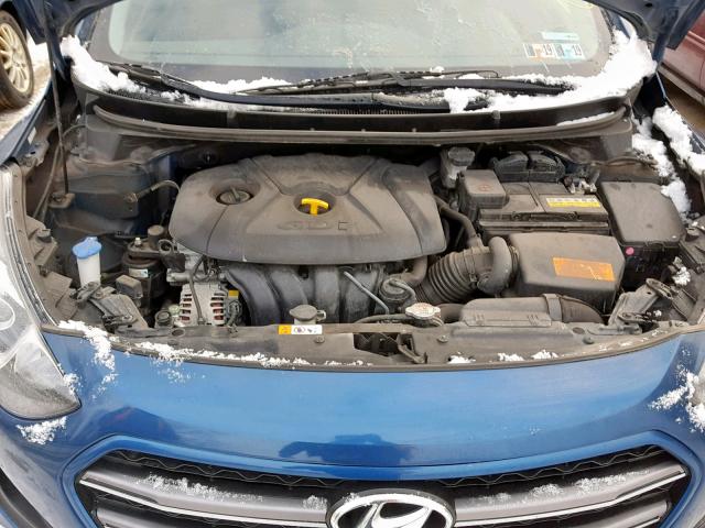 KMHD35LHXGU266874 - 2016 HYUNDAI ELANTRA GT BLUE photo 7