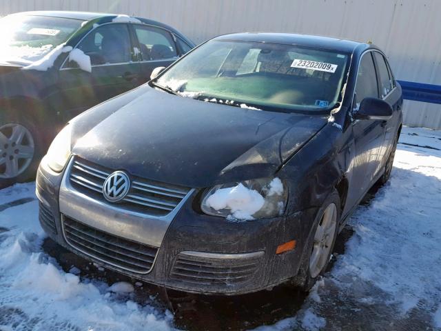 3VWSF71K75M603254 - 2005 VOLKSWAGEN NEW JETTA BLACK photo 2