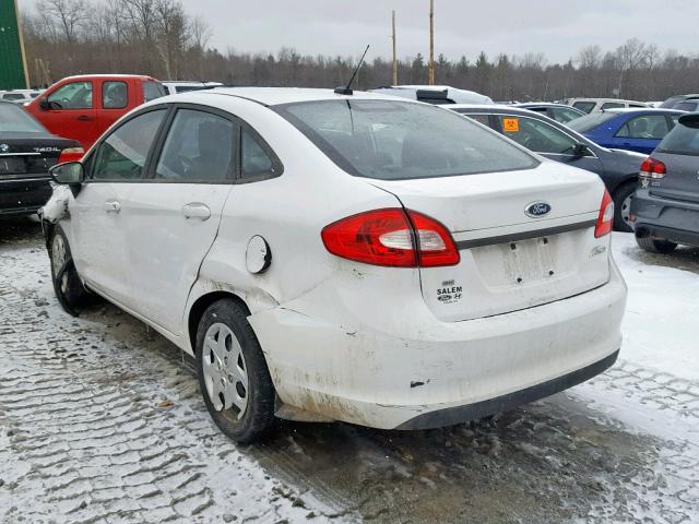 3FADP4BJ1BM200126 - 2011 FORD FIESTA SE WHITE photo 3