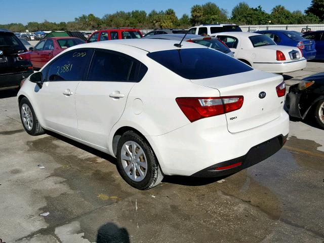 KNADM4A33E6368373 - 2014 KIA RIO LX 白色 照片 3