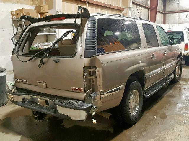 3GKFK16TX1G260130 - 2001 GMC YUKON XL K TAN photo 4