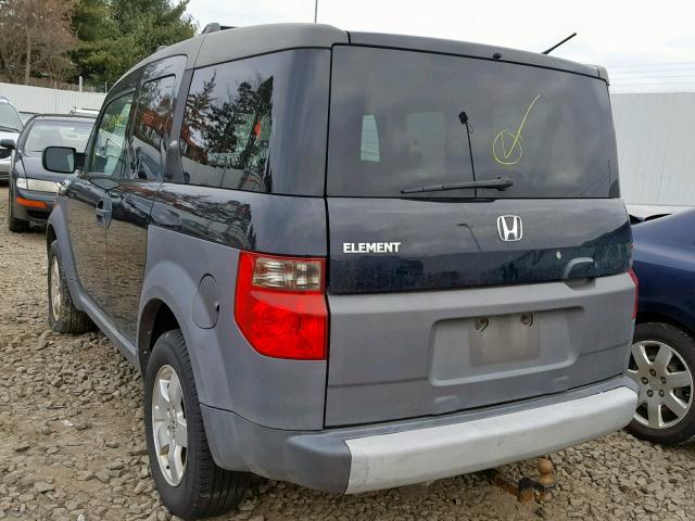 5J6YH28504L008248 - 2004 HONDA ELEMENT EX BLACK photo 3