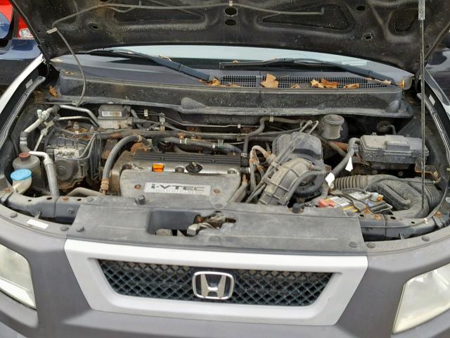 5J6YH28504L008248 - 2004 HONDA ELEMENT EX BLACK photo 7