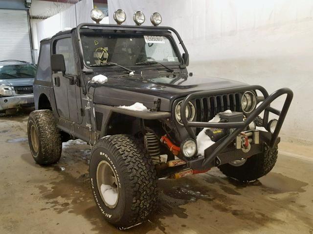 1J4FA49S42P701051 - 2002 JEEP WRANGLER / BLACK photo 1