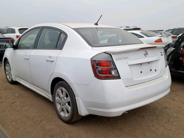 3N1AB61E69L663135 - 2009 NISSAN SENTRA 2.0 WHITE photo 3