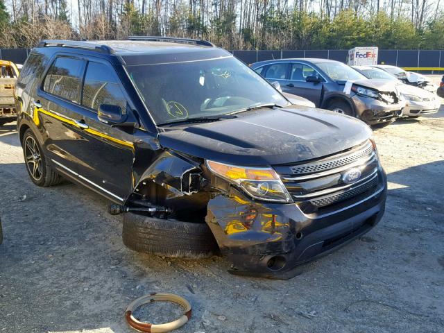 1FM5K8F83EGC54422 - 2014 FORD EXPLORER L BLACK photo 1