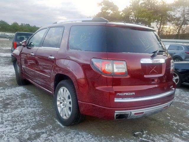 1GKKVTKDXGJ324447 - 2016 GMC ACADIA DEN RED photo 3