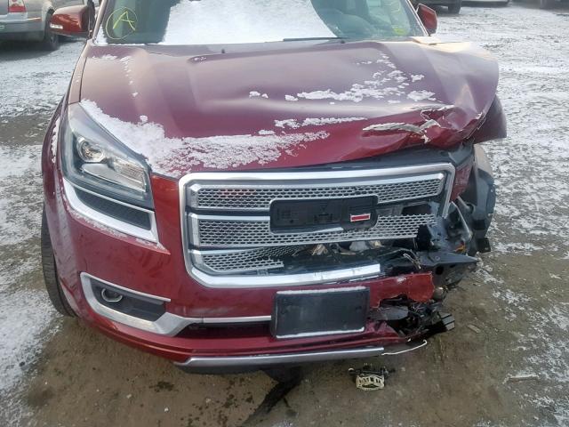 1GKKVTKDXGJ324447 - 2016 GMC ACADIA DEN RED photo 7