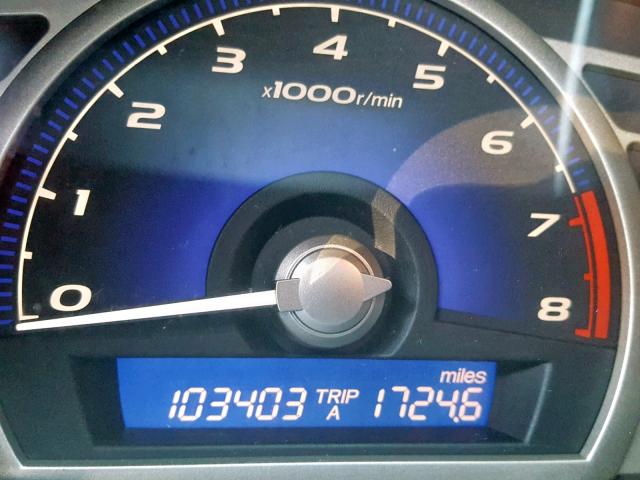 19XFA1F66BE007019 - 2011 HONDA CIVIC LX-S Արծաթագույն լուսանկար 8