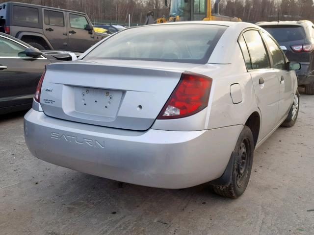 1G8AG52F25Z117753 - 2005 SATURN ION LEVEL SILVER photo 4
