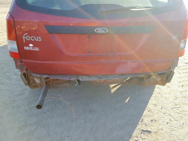 1FAFP36371W288466 - 2001 FORD FOCUS SE 红色 照片 9