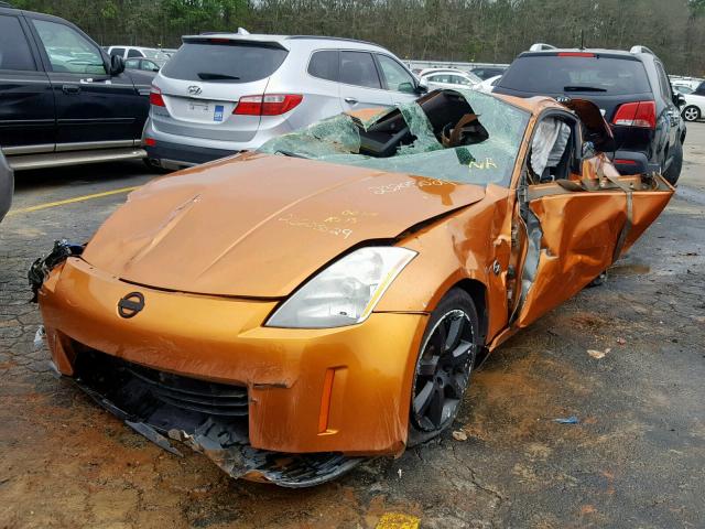 JN1AZ34E24T063917 - 2004 NISSAN 350Z COUPE ORANGE photo 2