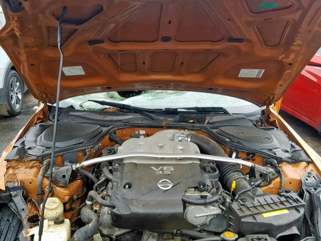 JN1AZ34E24T063917 - 2004 NISSAN 350Z COUPE ORANGE photo 7