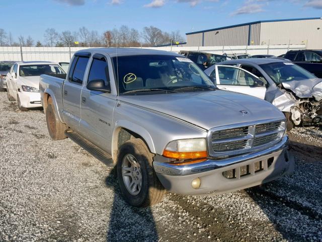 1B7HL48N12S607405 - 2002 DODGE DAKOTA QUA SILVER photo 1