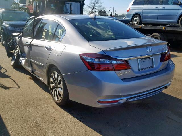 JHMCR6F51HC026107 - 2017 HONDA ACCORD HYB GRAY photo 3