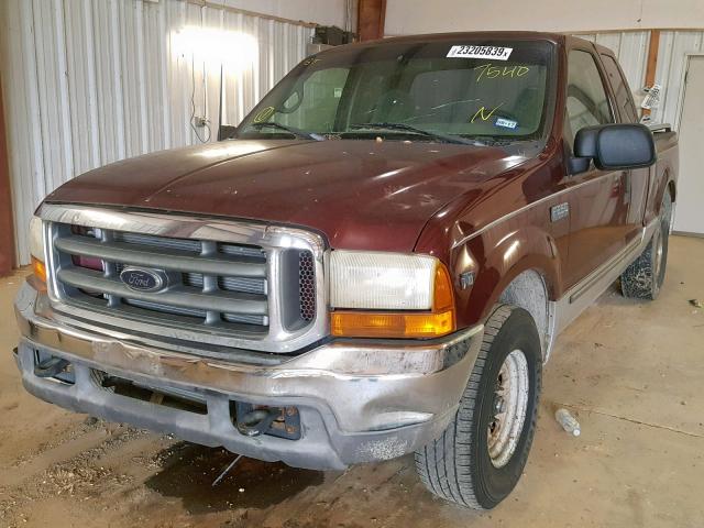 1FTNX20S4YEA27540 - 2000 FORD F250 SUPER RED photo 2