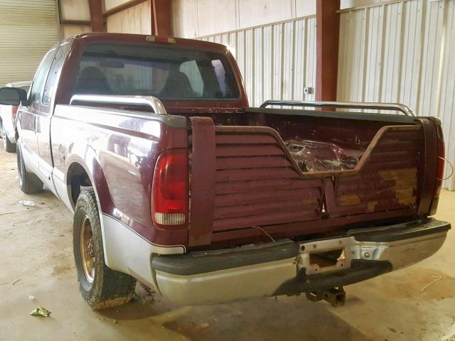 1FTNX20S4YEA27540 - 2000 FORD F250 SUPER RED photo 3