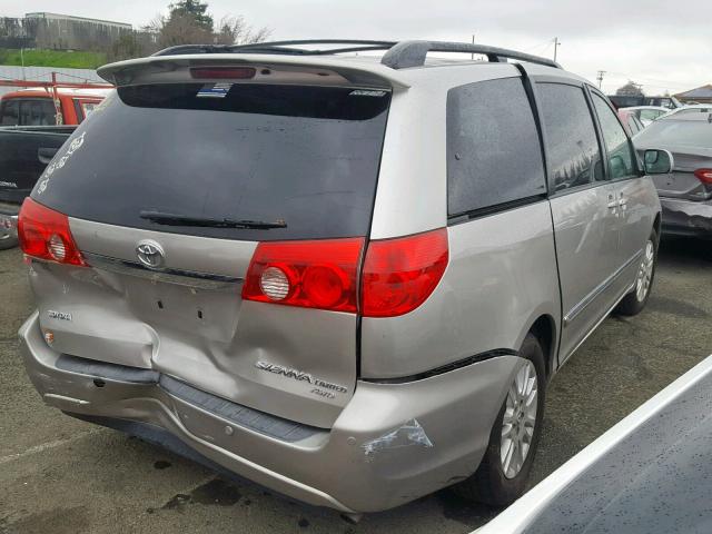 5TDBK22C68S022034 - 2008 TOYOTA SIENNA XLE BEIGE photo 4