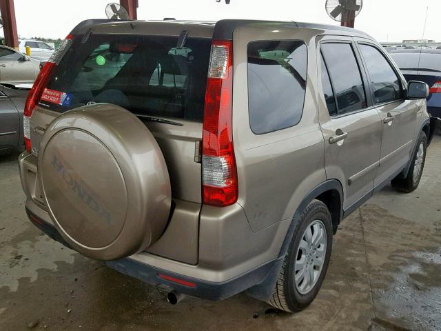 JHLRD78905C060182 - 2005 HONDA CR-V SE GOLD photo 4