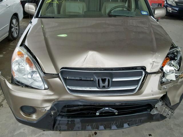 JHLRD78905C060182 - 2005 HONDA CR-V SE GOLD photo 7