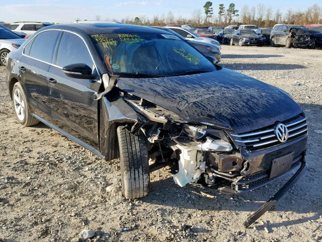 1VWBH7A33CC028717 - 2012 VOLKSWAGEN PASSAT SE BLACK photo 1