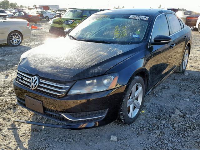 1VWBH7A33CC028717 - 2012 VOLKSWAGEN PASSAT SE BLACK photo 2